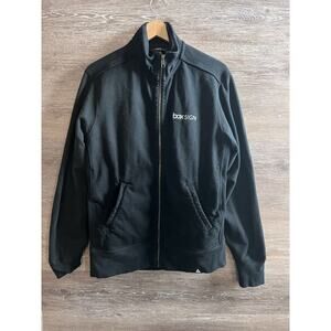 American Giant Jacket Mens Sz M Black Moto Full Zip Sweatshirt Zippee Normcore